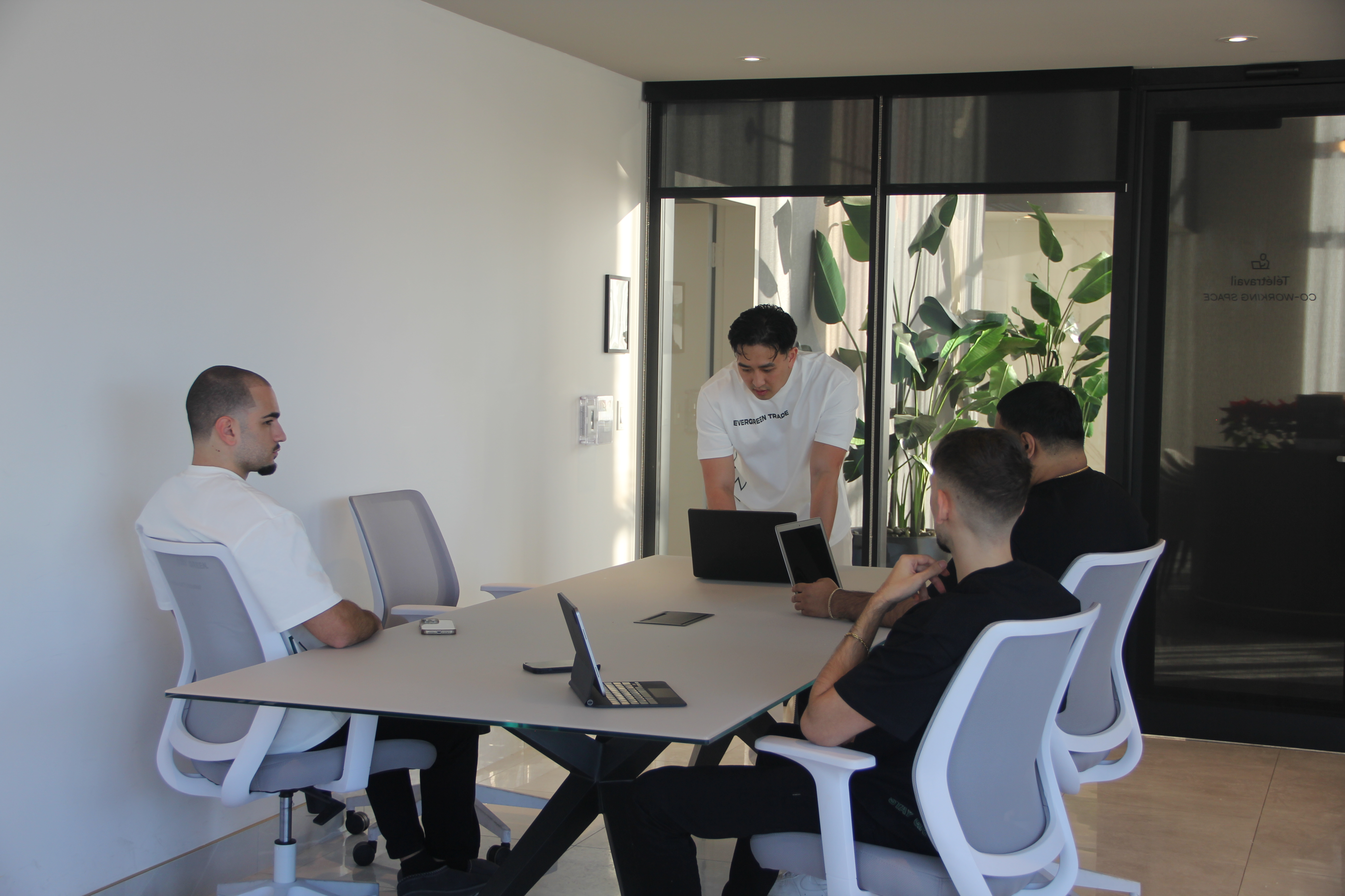 Professional team discussion